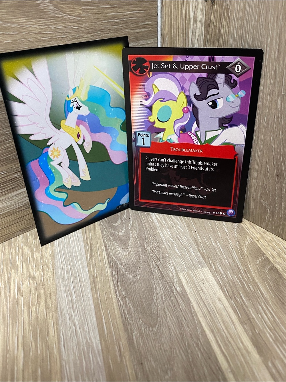 My Little Pony Red & Purple Jet Set & Upper Crust Trading Card
